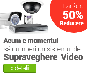 Pana la 50% reducere la sistemele de supraveghere video