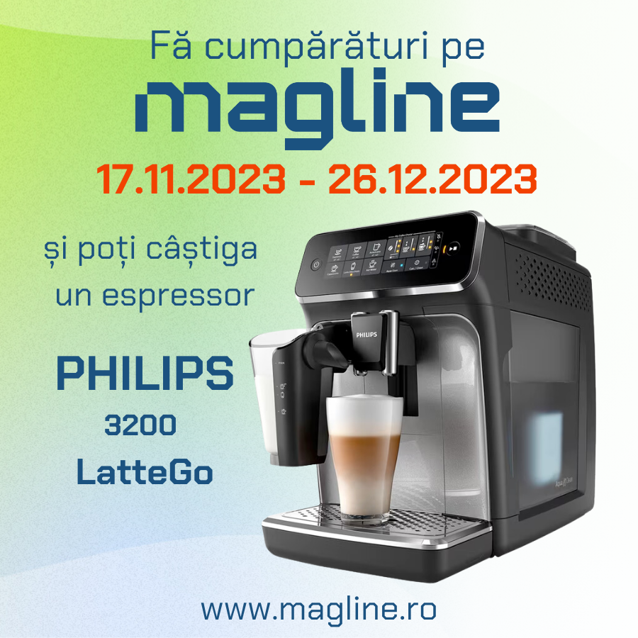 Castiga un Espressor Philips LatteGo!