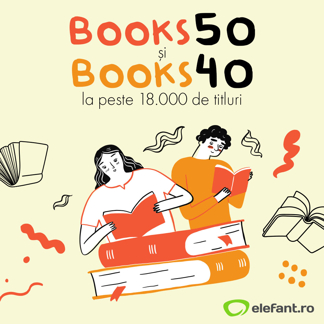 BOOKS50 și BOOKS40 la peste 18.000 de titluri