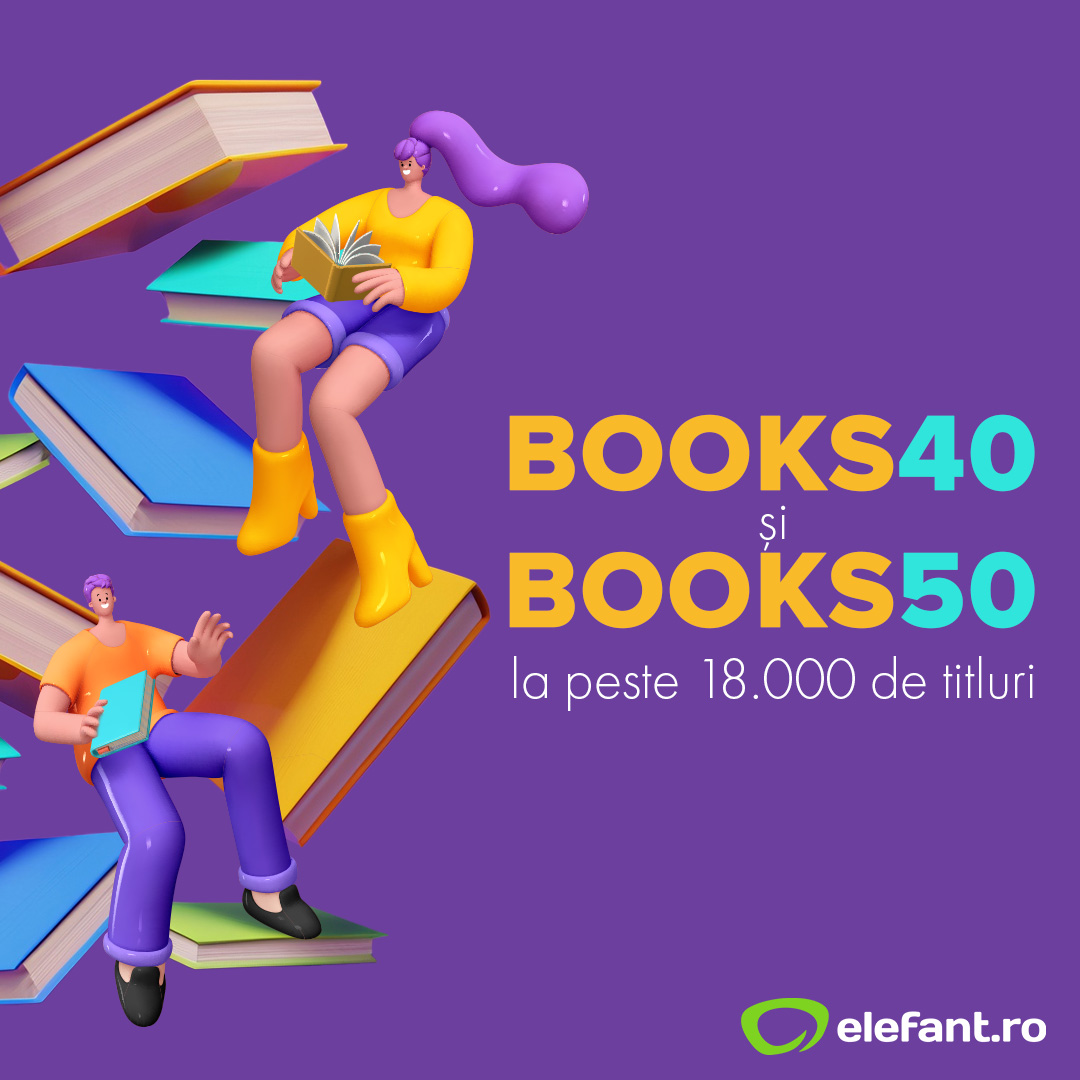BOOKS50 și BOOKS40 la peste 18.000 de titluri