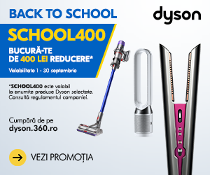 Back to school cu 400 lei reducere la anumite produse Dyson selectate!