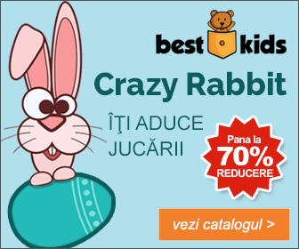 Crazy Rabbit! Pana la 70% REDUCERE la jucariile din Tolba Iepurasului