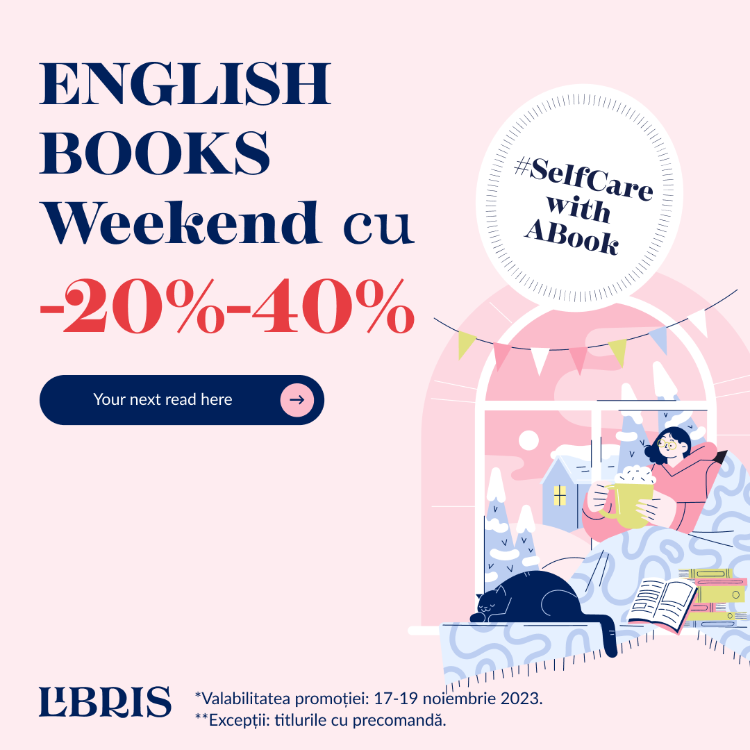 ENGLISH BOOKS Weekend cu -20%-40% #SelfCarewithaBook