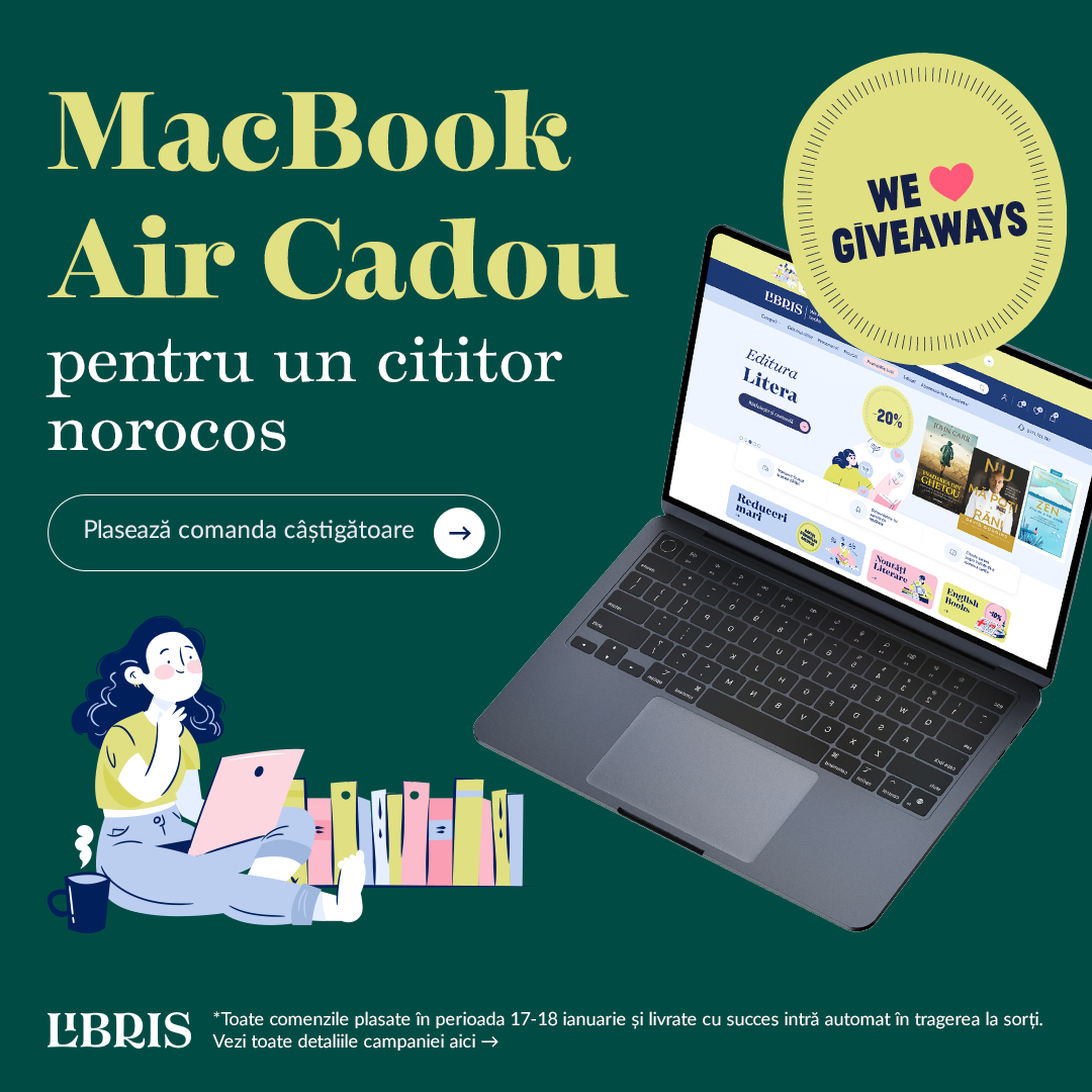 CADOU  Laptop MacBook Air pentru un cititor norocos! Plaseaza o comanda si intra in concurs!